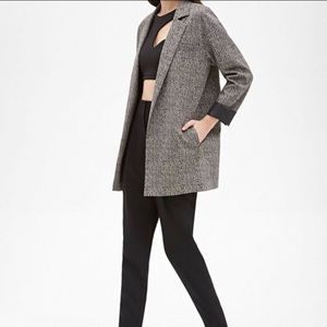 Forever 21 Longline Abstract Herringbone Blazer